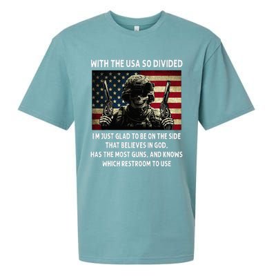 With The USA So Divided Im Just Glad To Be On The Side That Sueded Cloud Jersey T-Shirt