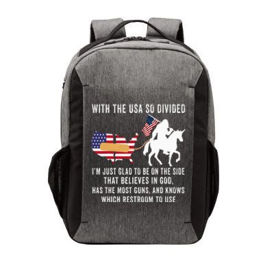 With The Usa So Divided IM Just Glad To Be On The Side Vector Backpack