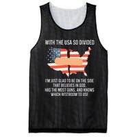 With The Usa So Divided America Flag Mesh Reversible Basketball Jersey Tank