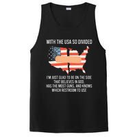 With The Usa So Divided America Flag PosiCharge Competitor Tank