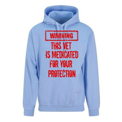 Warning This Vet Is Medicated American Veteran Unisex Surf Hoodie