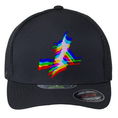 Witch Trippy Vaporwave Halloween Techno Rave Edm Music Flexfit Unipanel Trucker Cap