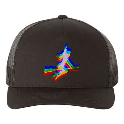 Witch Trippy Vaporwave Halloween Techno Rave Edm Music Yupoong Adult 5-Panel Trucker Hat