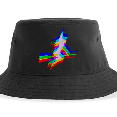 Witch Trippy Vaporwave Halloween Techno Rave Edm Music Sustainable Bucket Hat