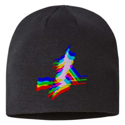 Witch Trippy Vaporwave Halloween Techno Rave Edm Music Sustainable Beanie