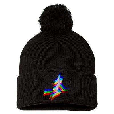 Witch Trippy Vaporwave Halloween Techno Rave Edm Music Pom Pom 12in Knit Beanie