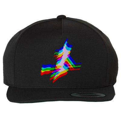 Witch Trippy Vaporwave Halloween Techno Rave Edm Music Wool Snapback Cap