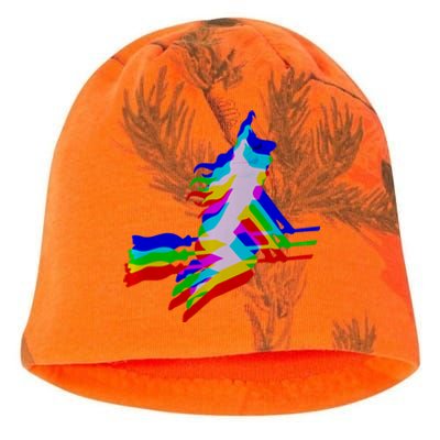 Witch Trippy Vaporwave Halloween Techno Rave Edm Music Kati - Camo Knit Beanie