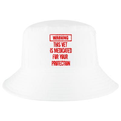 Warning This Vet Is Medicated American Veteran Cool Comfort Performance Bucket Hat