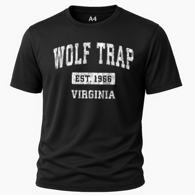 Wolf Trap Virginia Va Vintage Established Sports Design Red Design Performance Shirt