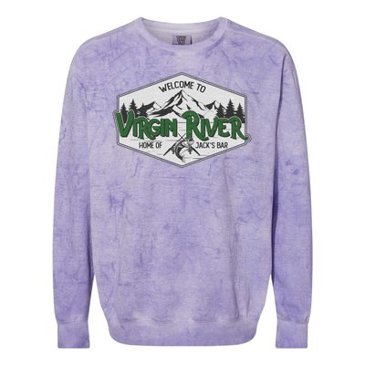 Welcome To Virgin River Home Of Jack's Bar Colorblast Crewneck Sweatshirt