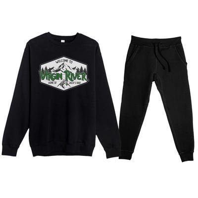 Welcome To Virgin River Home Of Jack's Bar Premium Crewneck Sweatsuit Set