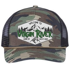 Welcome To Virgin River Home Of Jack's Bar Retro Rope Trucker Hat Cap