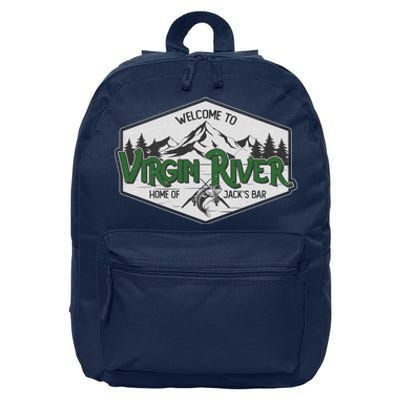 Welcome To Virgin River Home Of Jack's Bar 16 in Basic Backpack