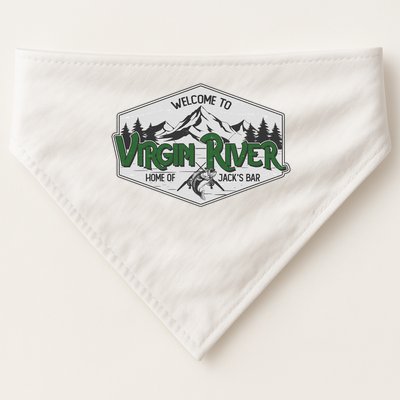Welcome To Virgin River Home Of Jack's Bar USA-Made Doggie Bandana