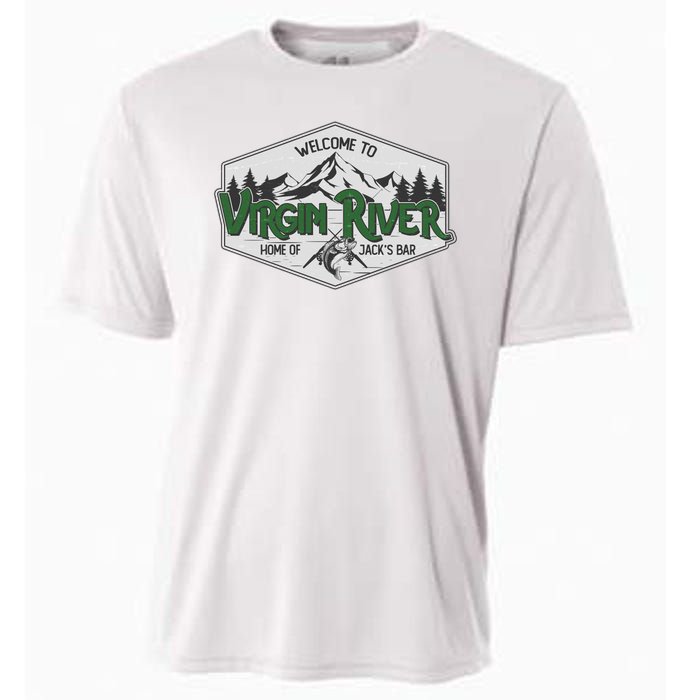 Welcome To Virgin River Home Of Jack's Bar Cooling Performance Crew T-Shirt