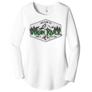 Welcome To Virgin River Home Of Jack's Bar Women's Perfect Tri Tunic Long Sleeve Shirt