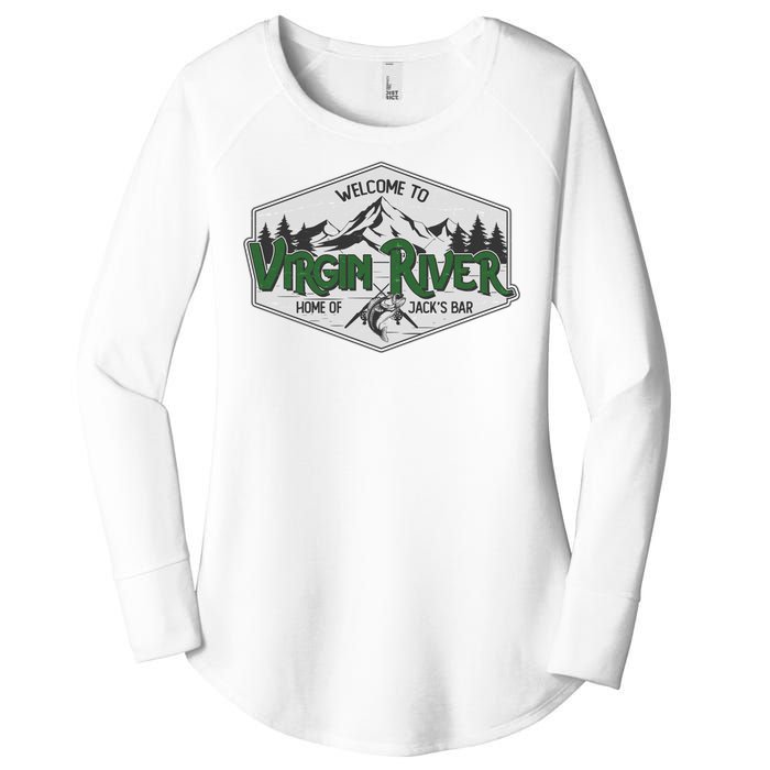 Welcome To Virgin River Home Of Jack's Bar Women's Perfect Tri Tunic Long Sleeve Shirt