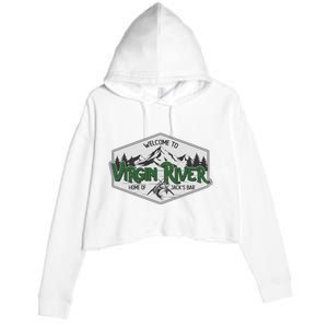 Welcome To Virgin River Home Of Jack's Bar Crop Fleece Hoodie