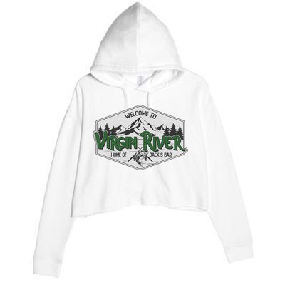 Welcome To Virgin River Home Of Jack's Bar Crop Fleece Hoodie