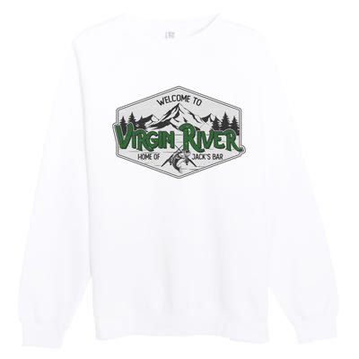 Welcome To Virgin River Home Of Jack's Bar Premium Crewneck Sweatshirt