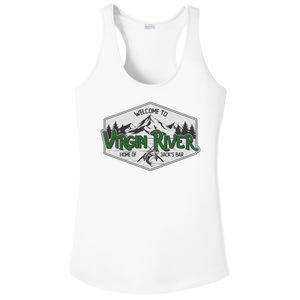 Welcome To Virgin River Home Of Jack's Bar Ladies PosiCharge Competitor Racerback Tank