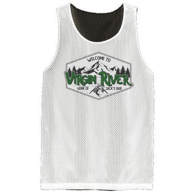 Welcome To Virgin River Home Of Jack's Bar Mesh Reversible Basketball Jersey Tank