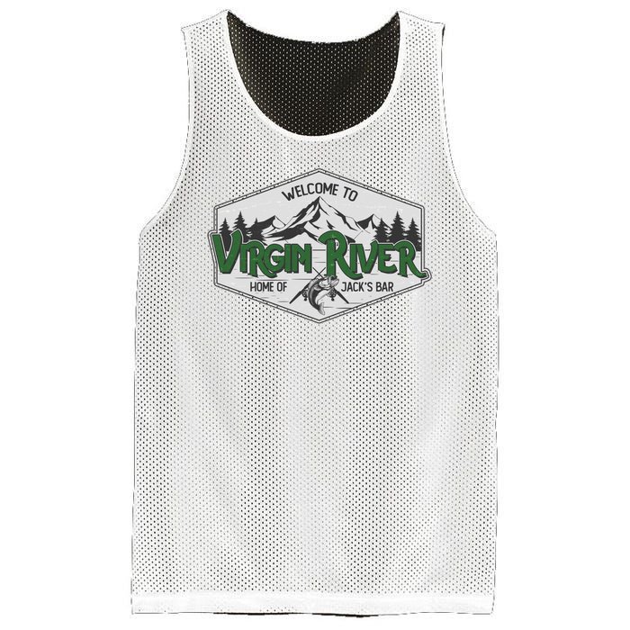 Welcome To Virgin River Home Of Jack's Bar Mesh Reversible Basketball Jersey Tank