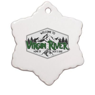 Welcome To Virgin River Home Of Jack's Bar Ceramic Star Ornament