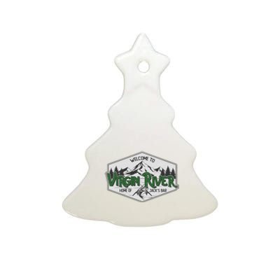 Welcome To Virgin River Home Of Jack's Bar Ceramic Tree Ornament