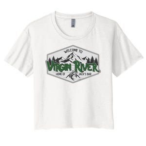 Welcome To Virgin River Home Of Jack's Bar Women's Crop Top Tee