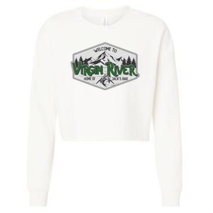 Welcome To Virgin River Home Of Jack's Bar Cropped Pullover Crew