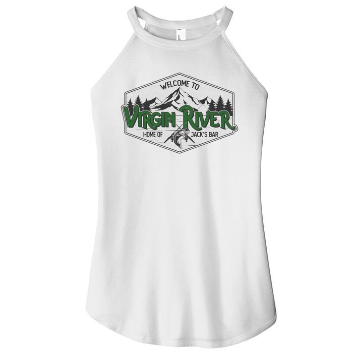 Welcome To Virgin River Home Of Jack's Bar Women's Perfect Tri Rocker Tank