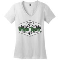 Welcome To Virgin River Home Of Jack's Bar Women's V-Neck T-Shirt
