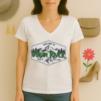Welcome To Virgin River Home Of Jack's Bar Women's V-Neck T-Shirt