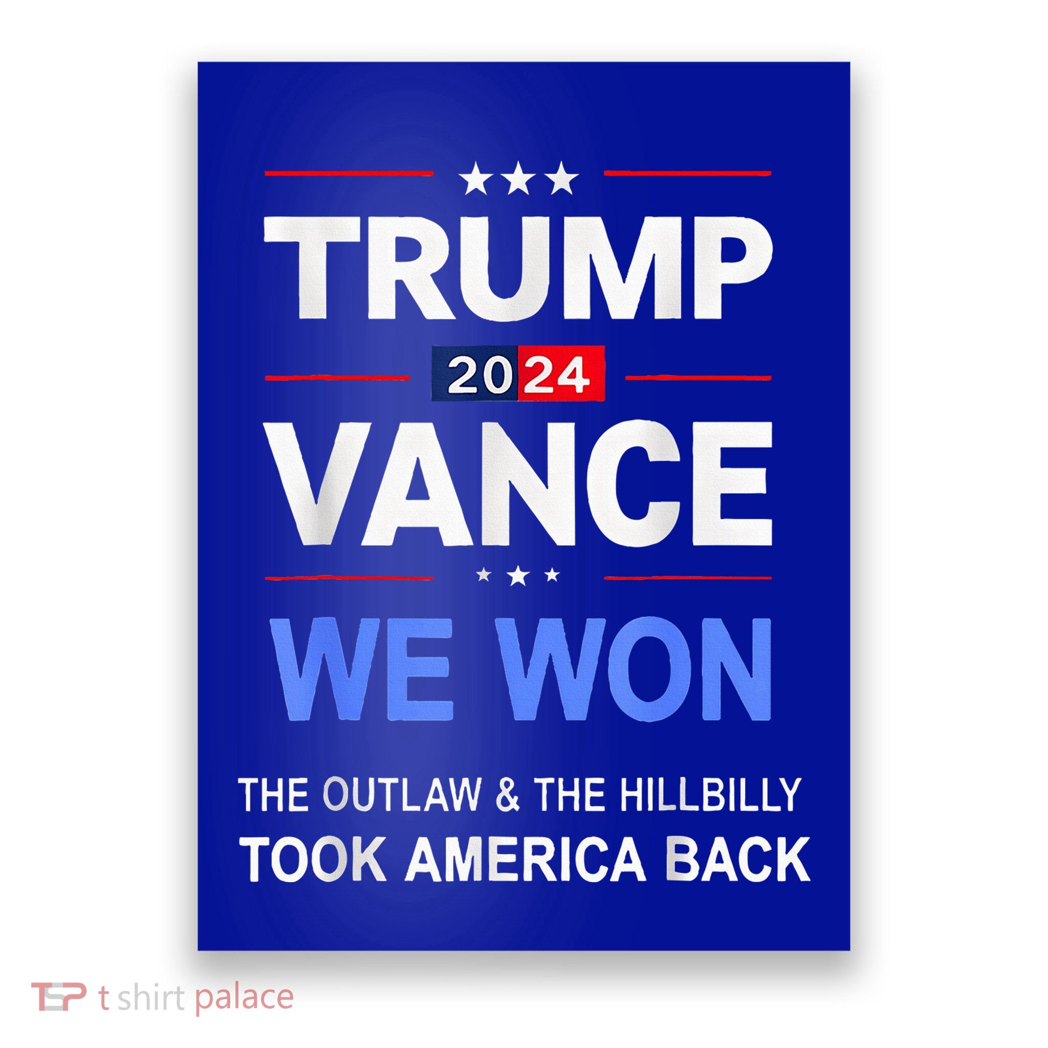 Winner Trump Vance We Won Took Back America Keepsake Poster