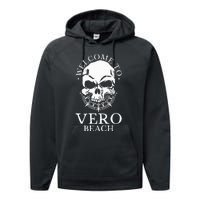 Welcome To Vero Beach Performance Fleece Hoodie