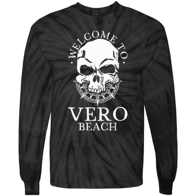 Welcome To Vero Beach Tie-Dye Long Sleeve Shirt