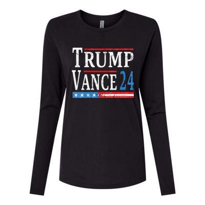 Women Trump Vance 2024 President Trump Supporter Reelection Gift Womens Cotton Relaxed Long Sleeve T-Shirt