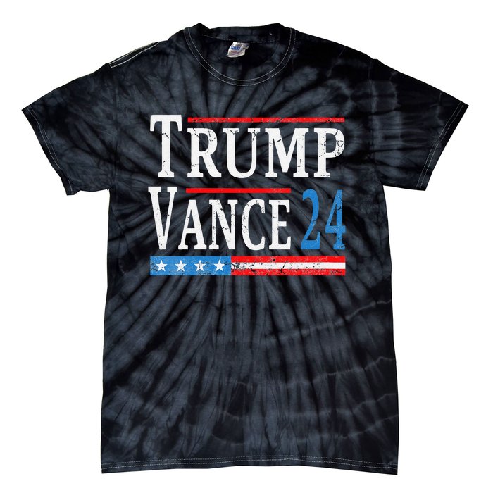 Women Trump Vance 2024 President Trump Supporter Reelection Gift Tie-Dye T-Shirt