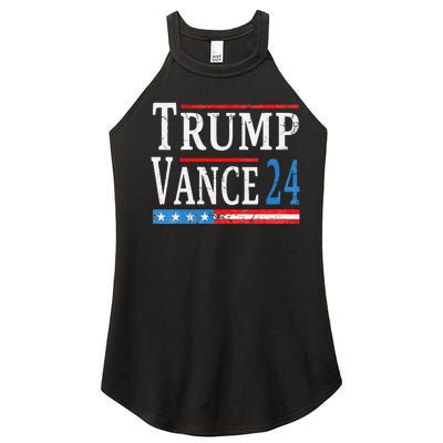 Women Trump Vance 2024 President Trump Supporter Reelection Gift Women’s Perfect Tri Rocker Tank