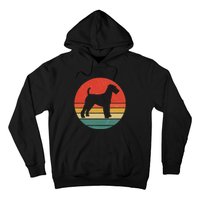 Welsh Terrier Vintage Dog Silhouette Retro Cute Dogs Gift Hoodie