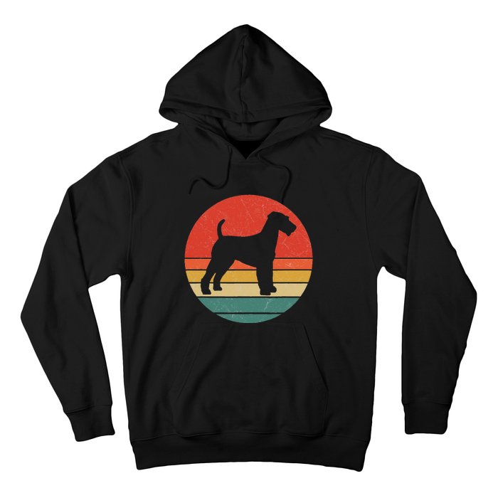 Welsh Terrier Vintage Dog Silhouette Retro Cute Dogs Gift Hoodie