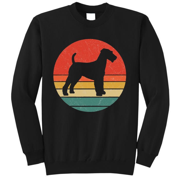 Welsh Terrier Vintage Dog Silhouette Retro Cute Dogs Gift Sweatshirt