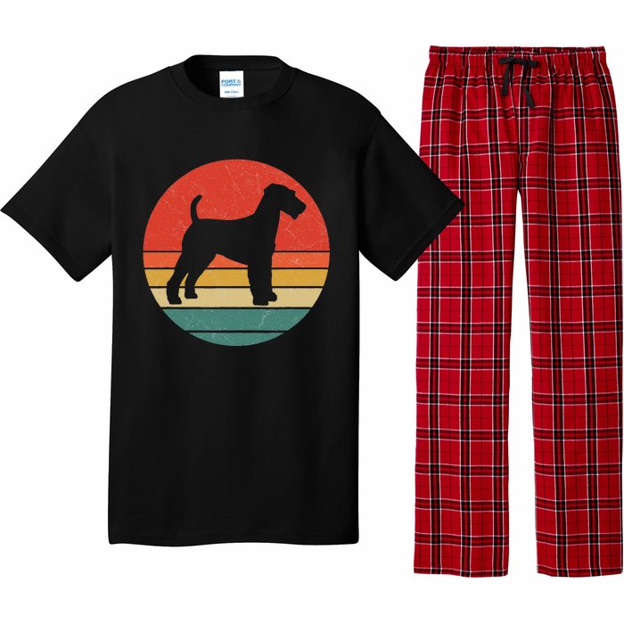 Welsh Terrier Vintage Dog Silhouette Retro Cute Dogs Gift Pajama Set