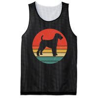 Welsh Terrier Vintage Dog Silhouette Retro Cute Dogs Gift Mesh Reversible Basketball Jersey Tank