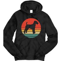 Welsh Terrier Vintage Dog Silhouette Retro Cute Dogs Gift Tie Dye Hoodie