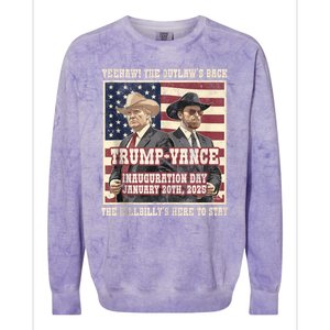 Winner Trump Vance 2024 Outlaw Hillbily Inauguration Colorblast Crewneck Sweatshirt