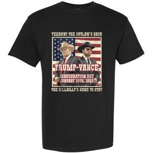 Winner Trump Vance 2024 Outlaw Hillbily Inauguration Garment-Dyed Heavyweight T-Shirt