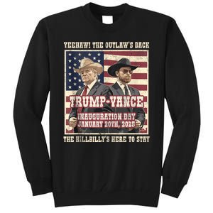 Winner Trump Vance 2024 Outlaw Hillbily Inauguration Tall Sweatshirt